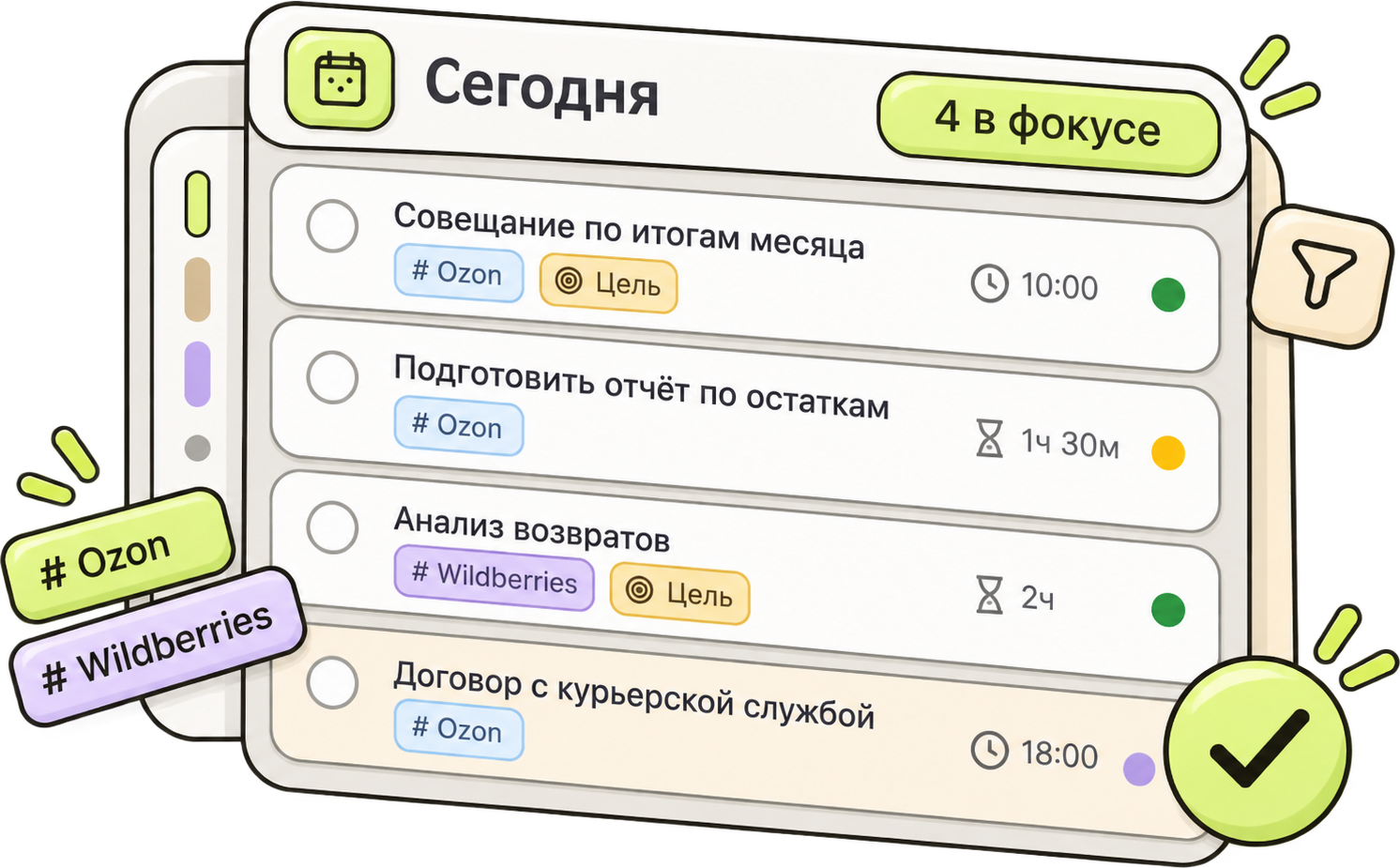 Только актуальное перед глазами